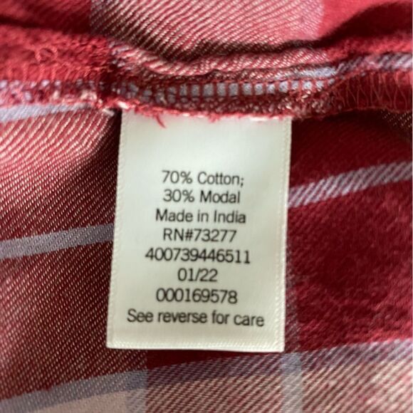 SO Plaid Long Sleeve Shirt Long Sleeve Large - Picture 13 of 14